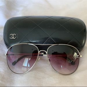 Purple Chanel Aviators
